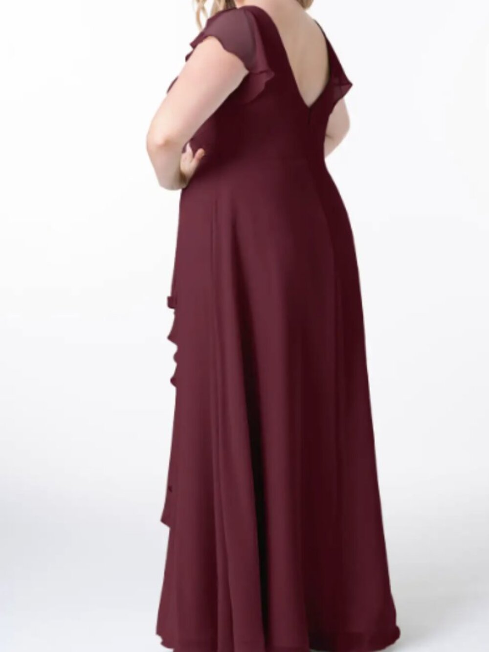 Azazie Omari Bridesmaids Dress in Cabernet - A22 - NWT - Picture 2 of 12